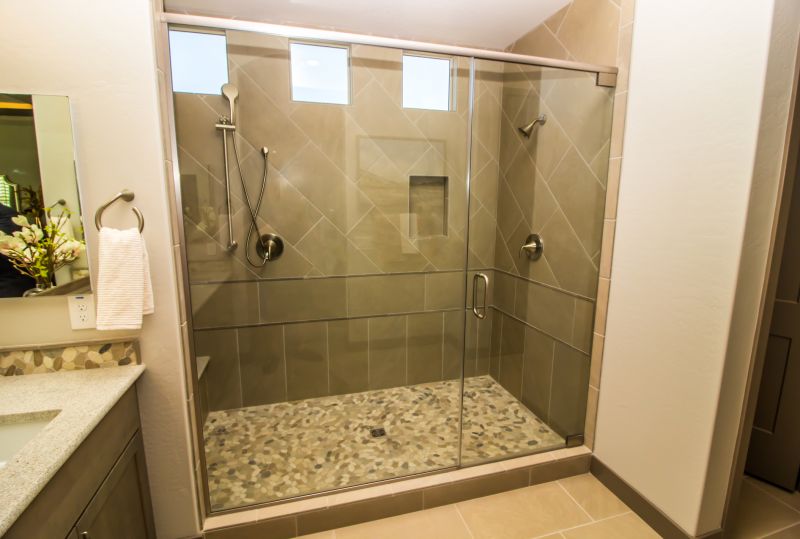 Shower with Glass Doors